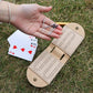 Travel Cribbage Board Game Set, Portable Cribbage Boards Unique 2 Track Cribbage Board, Foldable Pu Mini Cribbage Board With 4 C