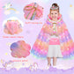Yaoobey Princess Dress Up Clothes For Girls 4-6,Unicorn Princess Easter Costumes Toys For Girls 3 4 5 6 7 Year Old Christmas Bir