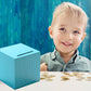 Generic Money Saving Box with Counter Savings Challenge Piggy Bank Stainless Steel Money Bank Cash Saver Money Box for Adults an