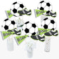 Big Dot Of Happiness Goal - Soccer Party Decorations - Soccer Baby Shower Or Birthday Party Centerpieces - Sports Party Centerpieces - Sport Decorations- Soccer Party Table Toppers - Set 15