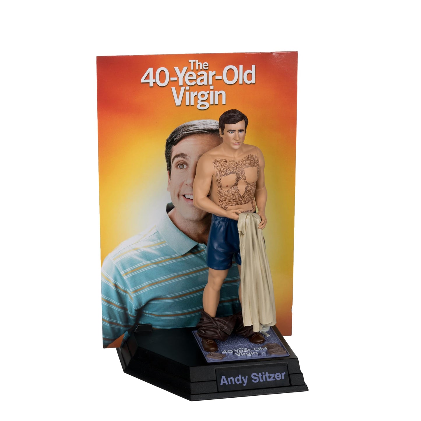 McFarlane Toys Movie Maniac Andy Stitzer 6in Posed Figure - Multicolor Plastic Collectible, Model 14034