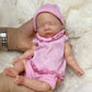 OtardDolls Silicone Baby Doll 11 Inch Full Silicone Lifelike Reborn Realistic Mini Dolls with Accessories Set