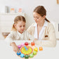 Learn To Tell Time Wooden Shape Sorting Clock Montessori Learning Toy