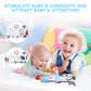 Vicloon Soft Cloth Baby Books, Baby Books 0-6 Months, 3D Black And White High Contrast Soft Cloth Book, Washable Non-Toxic Early