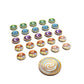 Gamegenic Altered Premium Markers - 26-Piece Acrylic Game Tokens, Multicolor, 10 cm x 10 cm x 0.4 inches, Model GGS60145ML