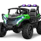 Arbeli 24V 2 Seater Ride On Car Truck, 4X200W, Eva Tires, Remote Control, 4Wd/2Wd, Rainbow Lights, Shock Absorbers, Bluetooth, R