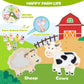 Quanquer Farm Busy Book With Talking Flash Cards For Toddlers 1-3 - Montessori Busy Board For Boy Girl Birthday Gift - Learning Educational Toys With 224 Sight Words - Airplane Car Toddler Travel Toys