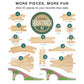 Conductor Carl Wooden Train Track Set, 42 Pieces - Solid Wood Wooden Train Track Accessories Compatible With Most Major Toy Trai