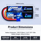 Zeee 4S Lipo Battery 6200mAh 14.8V 80C Hard Case Battery with EC5 Connector for Car Truck Tank RC Buggy Truggy Racing Hobby(2 Pa
