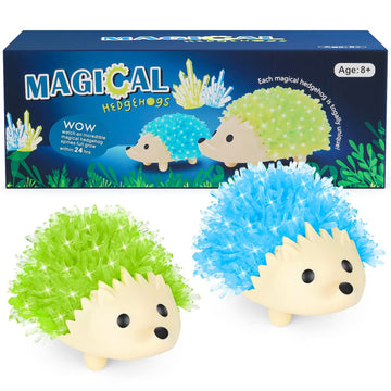 sdaymol Crystal Growing Kit for Kids - 2 Colors Hedgehog to Grow Fast in (24H) Science Experiments Learning & Educational Toys Science Kits for Kids Age 8-12 STEM Project Gifts for Boys & Girls 6+