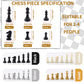 Jyquorp 4-Player Chess Board Game Set - Unique Mouse Pad Material with 4 Sets of Chess Pieces for 2-4 Players