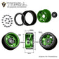 Treal 1.0 Beadlock SCX24 Wheels (4P) Classic 5-Star 1 Micro Beadlock Wheels for Axial 1/24 Deadbolt C10 Betty Gladitor Bronco 27