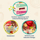 B. toys- Little Foodie Groups- Pretend Play Wooden Play Food - Food Group Crates - 24 Play Kitchen Accessories - Educational Toy