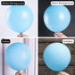 PartyWoo Light Blue Balloons Pack of 120, Matte Rubber, 18"/12"/10"/5" for Birthday or Party Decorations, Blue-Y4