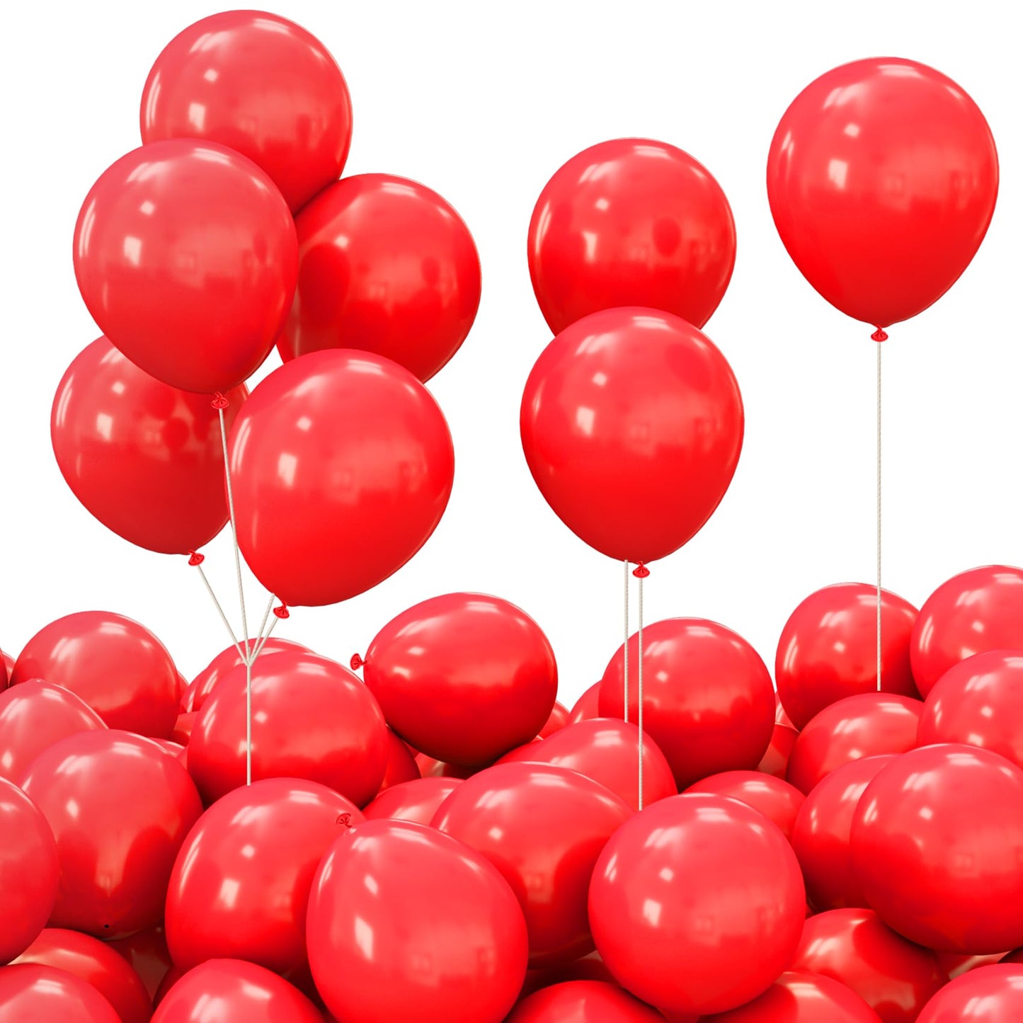 Red Balloons For Arch Decoration Hot Pink Balloons Latex Balloons 60Pcs Balloons 12 Inch Matte Balloons For Balloon Garland As B