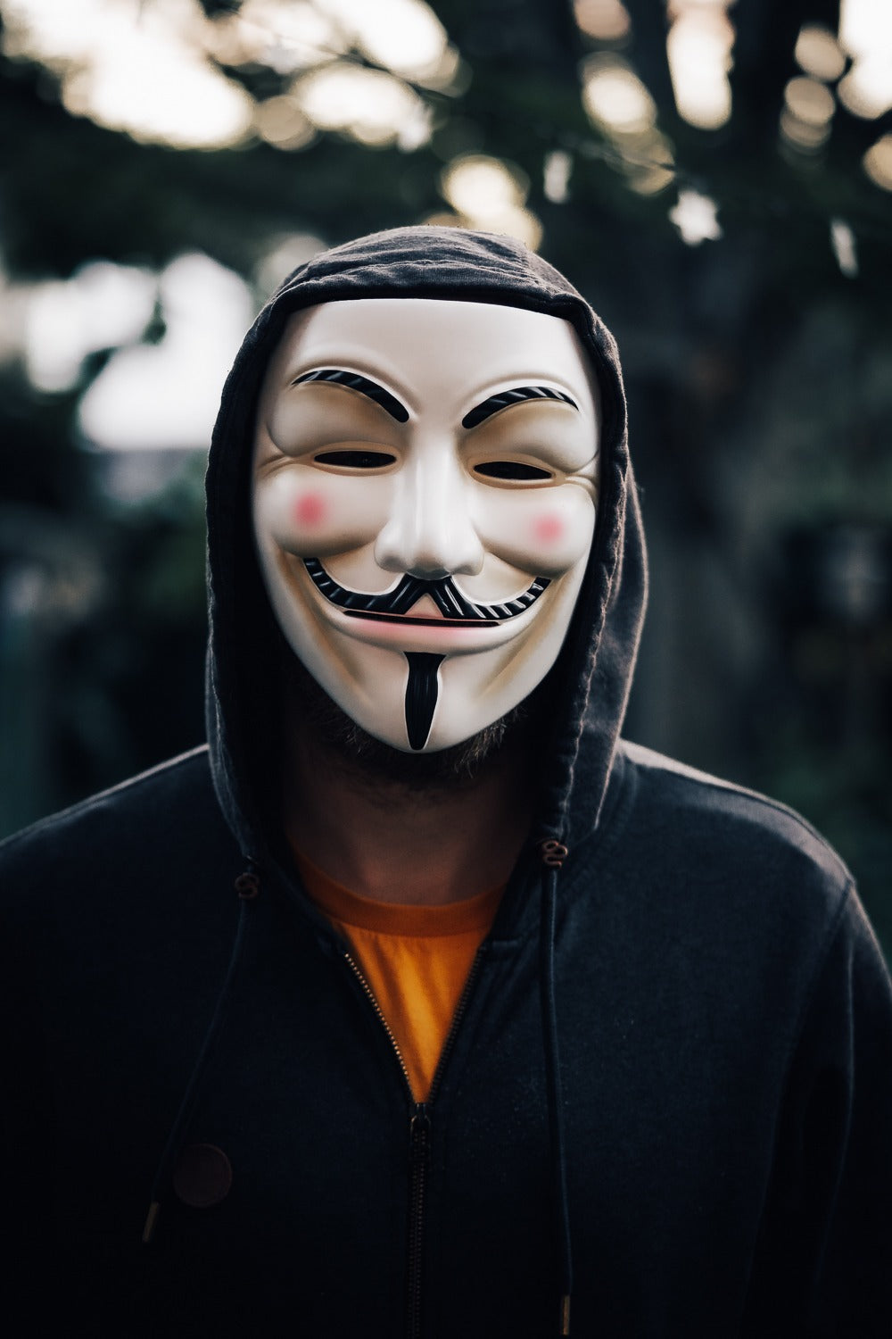 Udekit Hacker Mask V For Vendetta Mask Halloween Cosplay Costume Party Props White