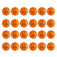 Mini Foam Sports Balls 24 Pack For Kids Adults Mini Baseball Football Basketball Soccer Stress Toy Game Party Decoration (Basket