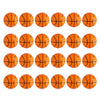 Mini Foam Sports Balls 24 Pack For Kids Adults Mini Baseball Football Basketball Soccer Stress Toy Game Party Decoration (Basket