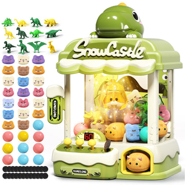 Eohemeral Dinosaur Claw Machine For Kids,Electronic Arcade Game Machine With Music,Kids Vending Machine Boys Birthday Gifts Toys