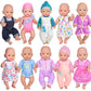Ebuddy Doll Clothes 10 Sets Baby Doll Clothes Fit For 14-16 Inch Baby Dolls，43 Cm New Born Baby Dolls, 15 Inch Dolls, 18 Inch Dolls (Doll Is Not Included)