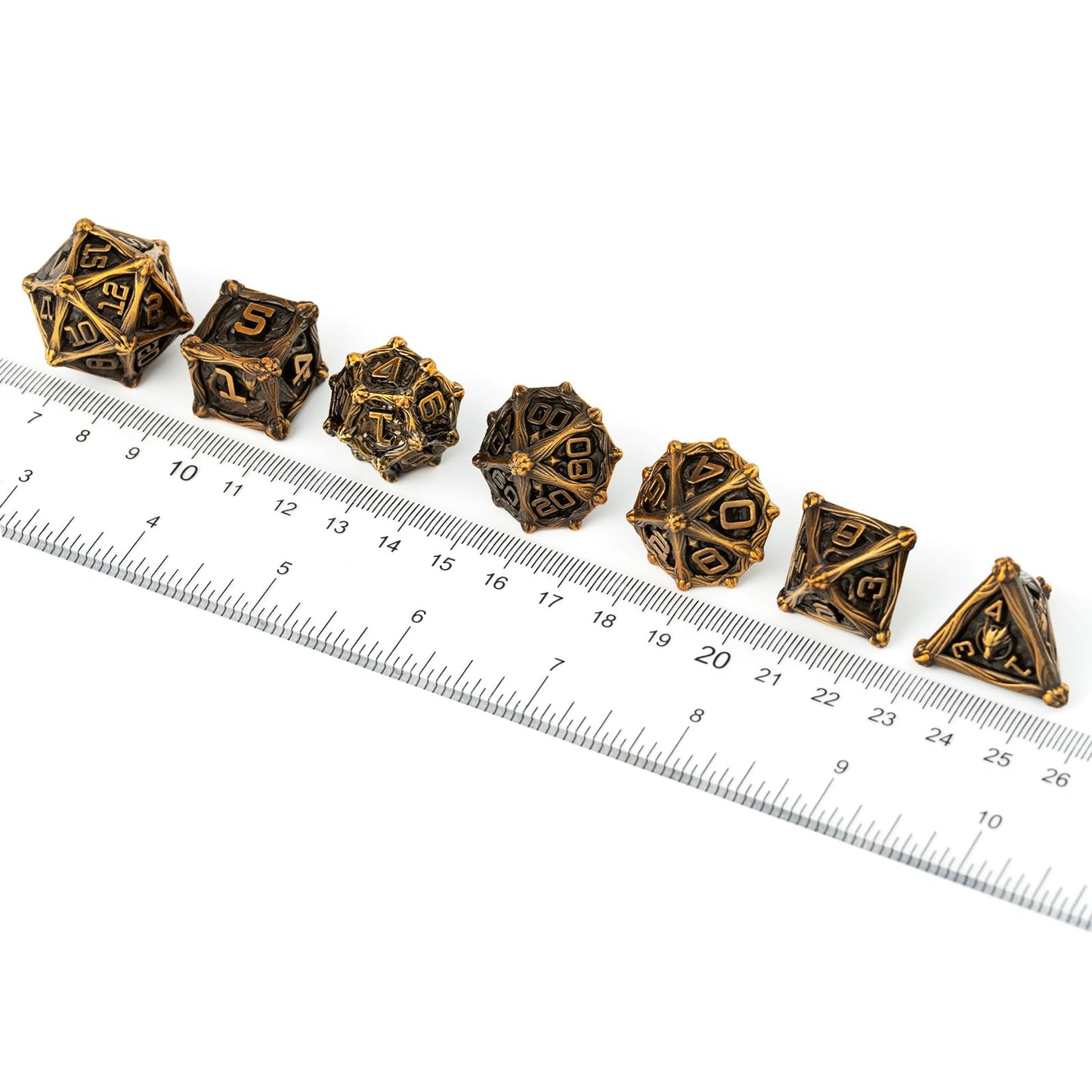 Surpass DND Dice Set Polyhedral dice Set Metal Dice Set d&d Dice Set 7 Pieces Role Playing Dice for Dungeons and Dragons dice Se