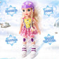 Poco Divo Skating Princess 14 Dancing Doll Blading Skates Inline Roller Girl Interactive Auto Retreat Baby Sonic Control Fashion