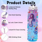 Valentines Day Gifts for Girls, Decorate Your Own Water Bottle Kits for Girls 4-12, Girls Water Bottle, Gem Stickers DIY Arts an