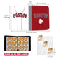 Baseball Card Binder With Sleeves 900 Pocket, Boston Baseball Trading Card Holder Baseball Collector Album Sports Trading Card 3