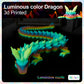 Meet Gladness 30 In 3D Printed Dragon, 30Inch Dragon,3D Dragon Toy,Large Dragon Present,Ariculated Crystal Dragon(Luminous Rainb