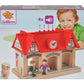 Eichhorn Wooden Soundstation For Trains Sets (4 Piece), Brown