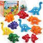 Gkdoms Alphabet Dinosaurs Matching Letters Toy, 26 Pcs Double-Sided Abc Dinosaur With Uppercase Lowercase, Match And Snap Fine Motor Game Preschool Learning Toys Gifts For Ages 18+ Months