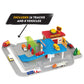 Driven By Battat - 25Pc Drive-Thru Playset - Mini Car Track Set - Food Truck, School Bus, Pick-Up, Camper Van & More - Gift Car