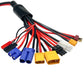 RC Lipo Battery Charger Adapter Connector Splitter Wire 10 in 1 Octopus Convert Cable to XT60H Plug Lead Cable for TRX, T-Plug,