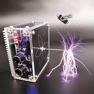 Bluetooth Music Tesla Coil 10 Cm Solid State Touchable Artificial Lightning Arc Plasma Loudspeaker Desktop Toy Electric Power Wi