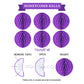 LITAUS, Birthday Decorations, NO DIY - Pack of 16 | Purple Happy Birthday Banner, Honeycomb Balls, Swirls, Garland | Happy Birth