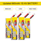 4PCS 660mAh 1S LiPo Batteries 3.8V LiHV Battery 90C/180C JST-PH2.0 Connector for Eachines Trashcan Emax Tinyhawk Freestyle II Sn