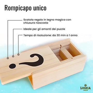 Logica Puzzles Art. The Chest ? - Secret Box - Difficulty 5/6 Incredible - Leonardo da Vinci Collection