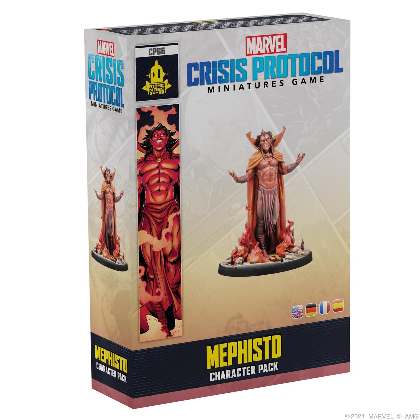 Atomic Mass Games Marvel: Crisis Protocol Mephisto Character Pack - Manipulator of The Battlefield! Tabletop Superhero Game  Ages 14+  2 Players  90 Minute Playtime  Made