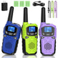 Walkie Talkies For Adults- Woktok Long Range Two Way Radio For Camping Hiking Hand Held Hiking Accessories Camping Gear Xmas Birthday Gift For Kids,Sos Siren,Noaa Weather Alert,3 Radios