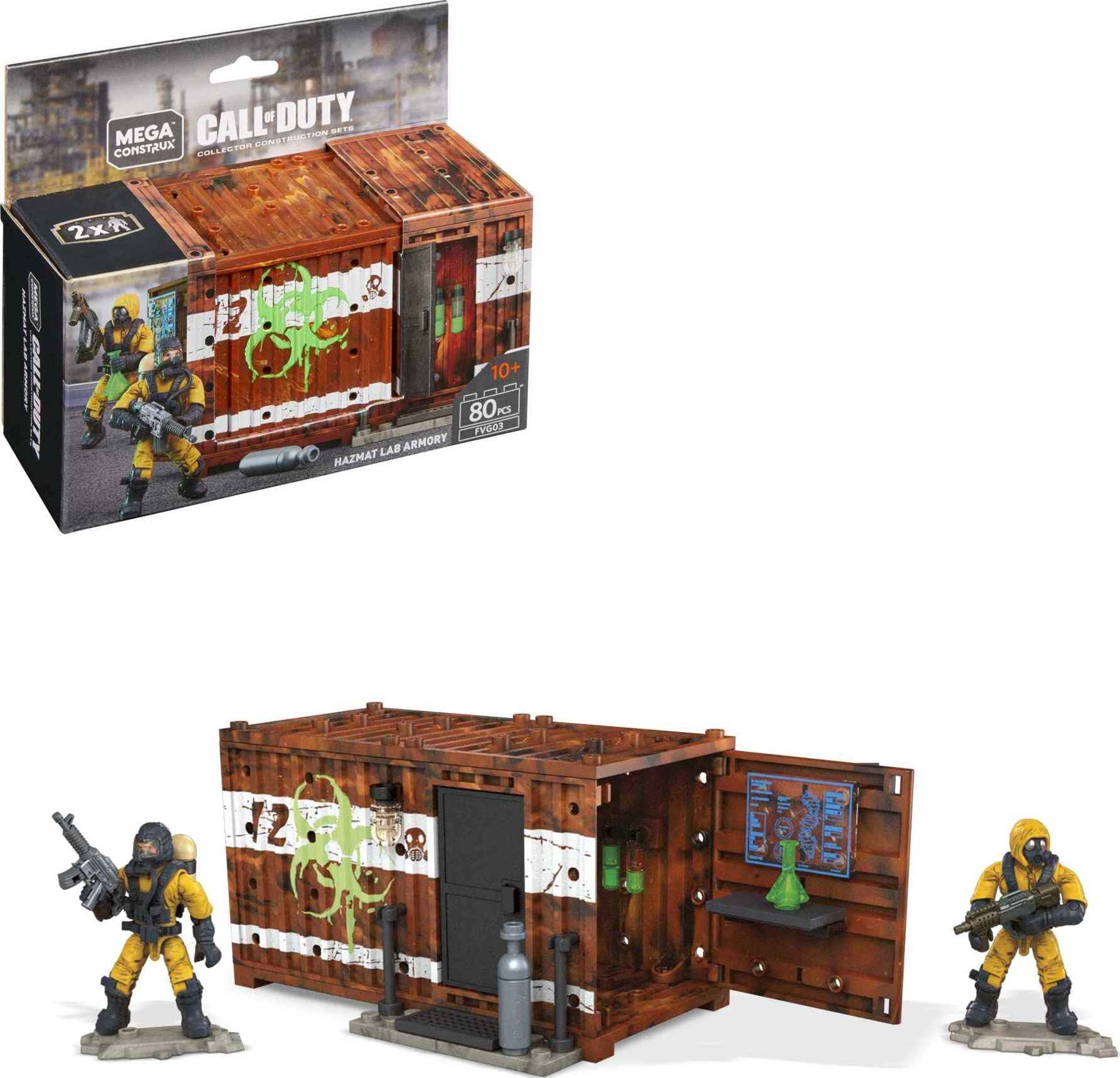 Mega Construx Call of Duty Hazmat Lab protective coveringy