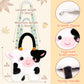 Catchcute Cow Plush Crossbody Bag For Kids, Handbag Tote With Adjustable Strap, Soft Stuffed Purse With Zipper, Coin Pouch Acces