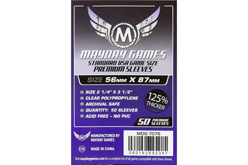 Mayday Games 7076 Usa Boared Game Sleeves,Wood, Dark Purple