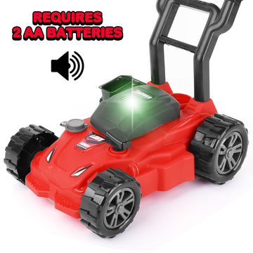 ArtCreativity Kids Lawn Mower Toy - 21 Inches Tall - Lawn Mower for Kids with Startup Sound and Wheels with Realistic Motor-Like