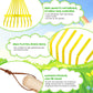 2Pcs Kids Rake Garden Tool Set Toy,Child Size Lawn Small Rakes and Garden for Leaves,Wooden Gardening Toy Rakes with Detachable