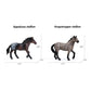 Uandme 8Pcs Big Horse Mare And Stallion Toy Figures, Plastic Horse Figurines, Horse Animal Toys For Girls And Boys, Horse Club Cake Topper Party Decoration