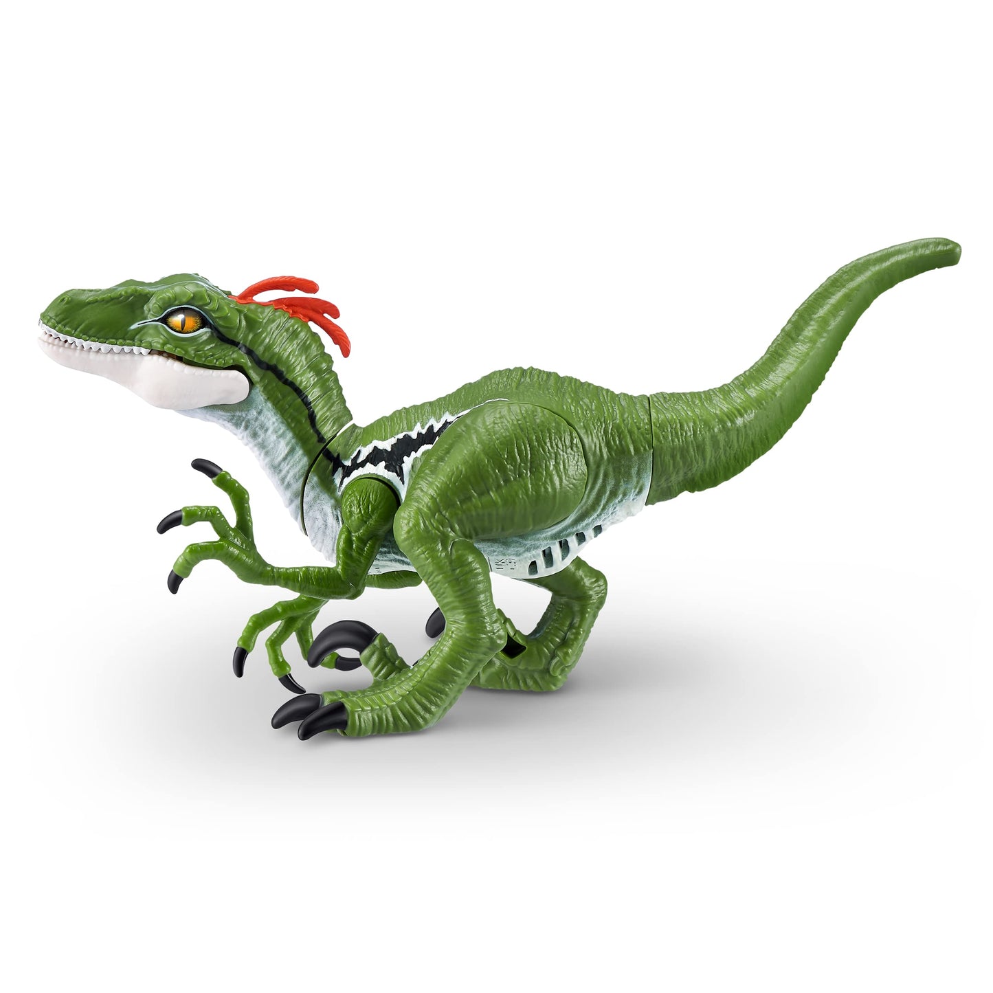Robo Alive Dino Action Raptor - Battery-Powered Interactive Toy with Real Biting Action & Lifelike Roars, Model 7187, Plastic, Raptor Color