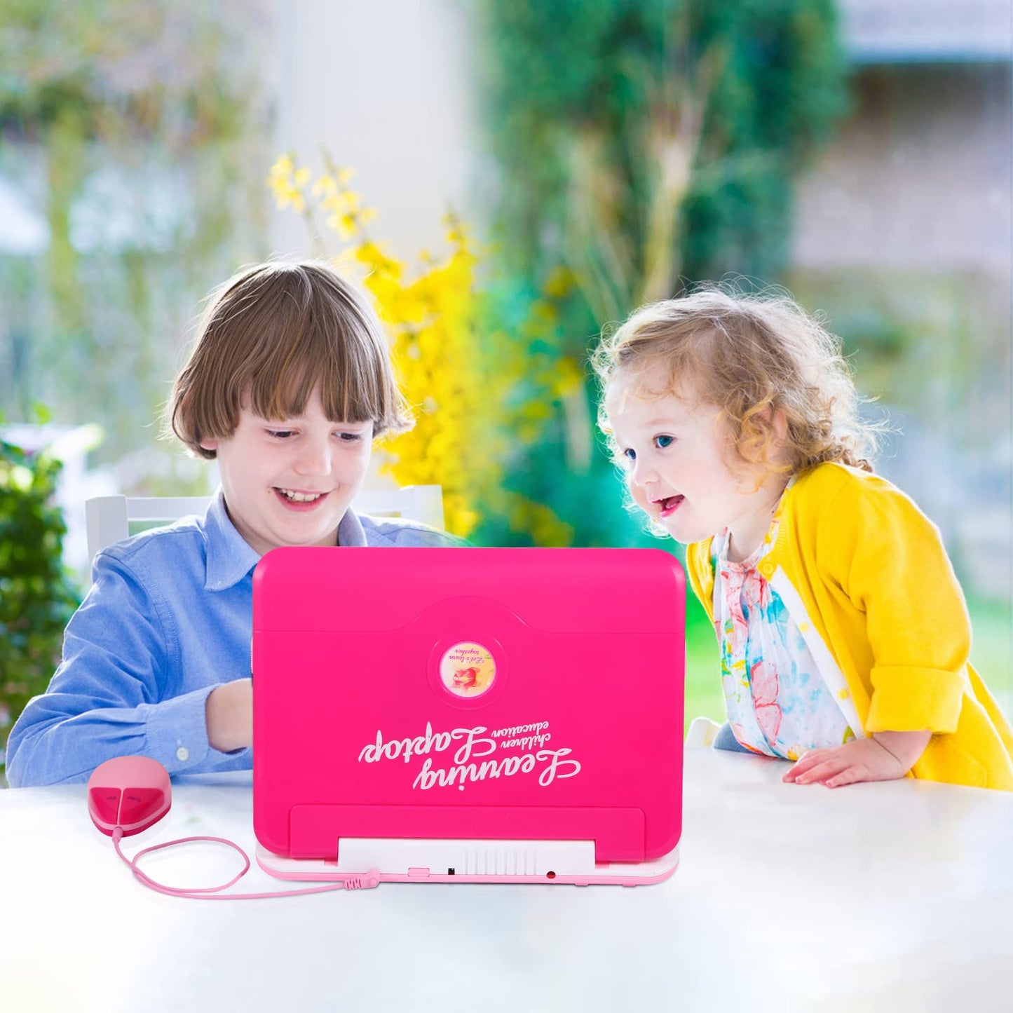 LESHITIAN Kids Laptop - Educational Computer with 80 Activities, Blue, Plastic, Ages 5+