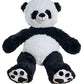 Anico 36' Tall (3 Feet) Plush Panda Bear With Embroidered Paws And Smiling Face