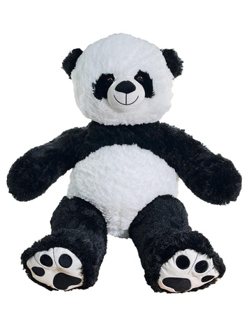 Anico 36' Tall (3 Feet) Plush Panda Bear With Embroidered Paws And Smiling Face