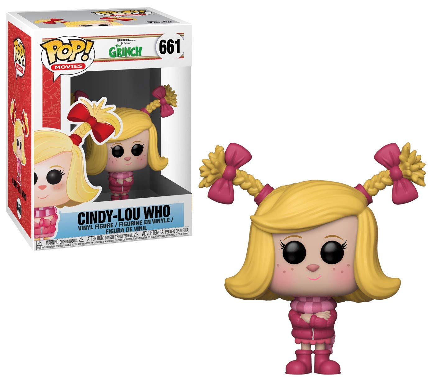 Funko Pop Animation Cindy Lou Who Collectible Figure, Multicolor, Model 33025, Resin Material